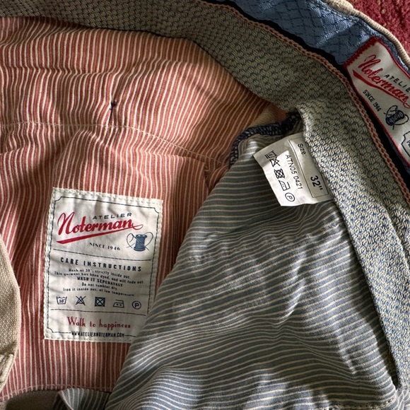 Atelier Noterman linen blend pants 32x35 - Picture 3 of 4